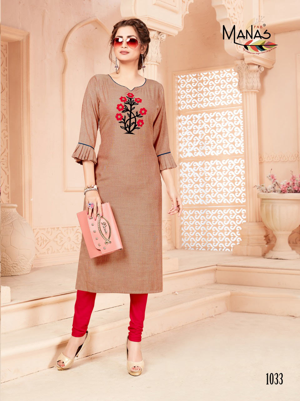Priyal Vol-5 Manas Cotton Slub Aplic Work Kurti Priyal Vol-5 Manas Cotton Slub Aplic Work Kurti